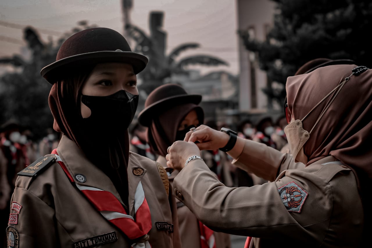 Pelantikan Penegak Bantara SMKN 45 Jakarta Tahun 2022