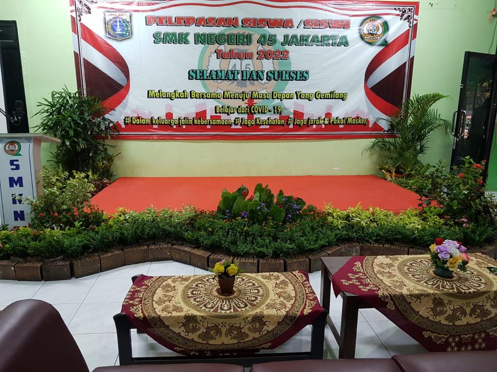 Kegiatan Pelepasan Siswa Siswi SMKN 45 Jakarta Tahun 2022